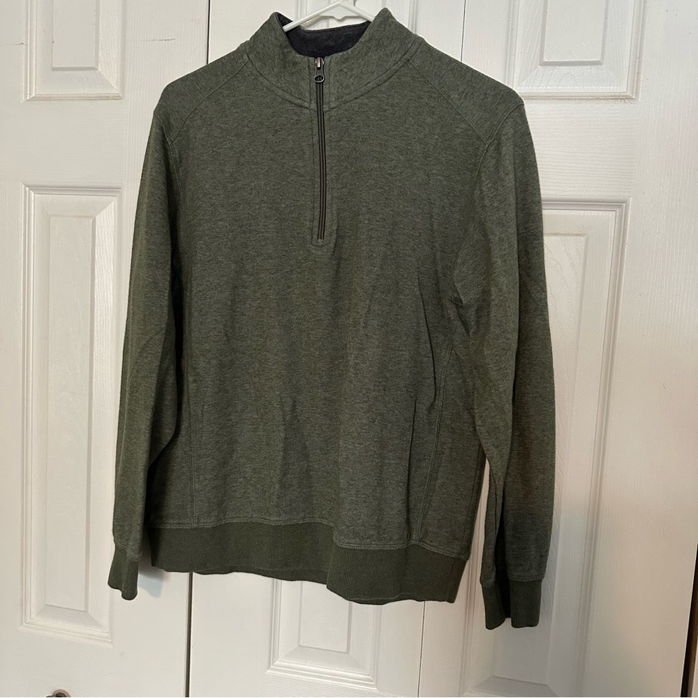 English Laundry Olive Zip-Up Sweater
